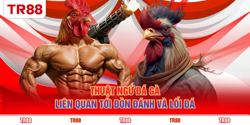 Thuật ngữ đá gà liên quan tới đòn đánh và lối đá